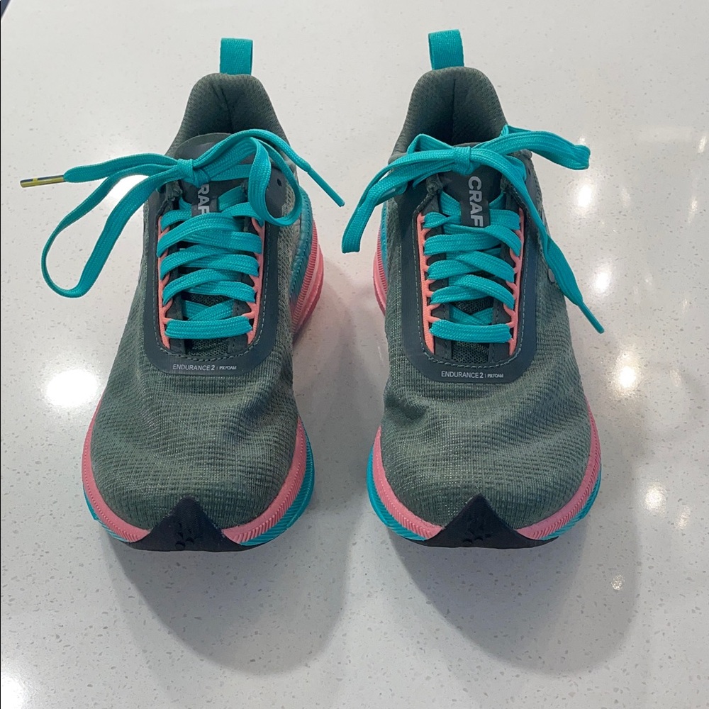 Craft Women's Athletic Shoes - Teal and Pink